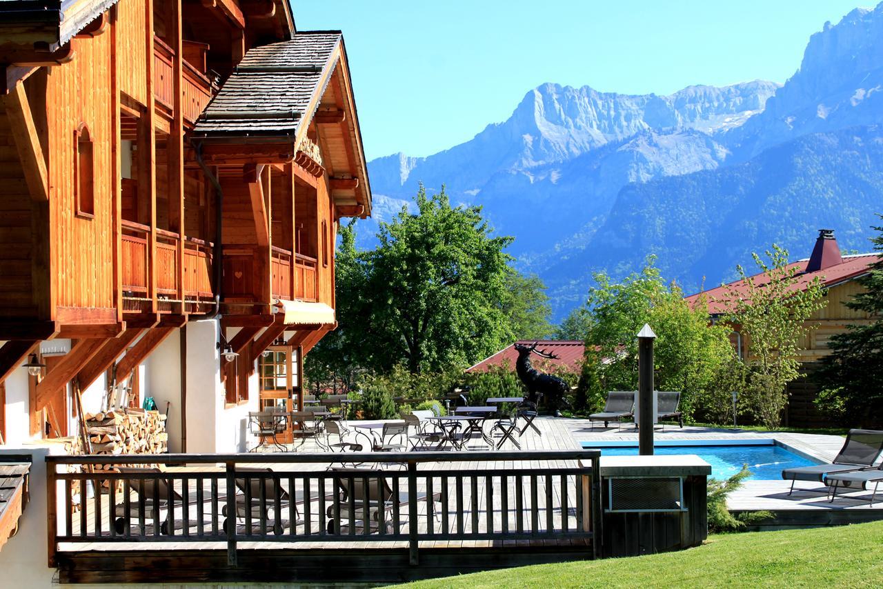 Le Cerf Amoureux Chalet Prive & Spa Sallanches Dış mekan fotoğraf